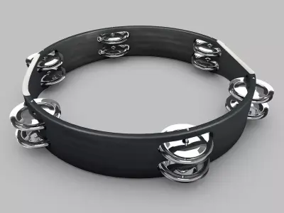 Tambourine model 3D model
