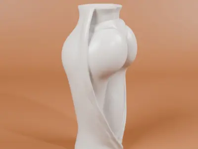 Buttocks shaped decorative vase - 3Dprint plant pot 3D print model