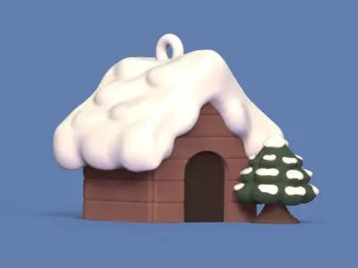 House Snow 3D print model