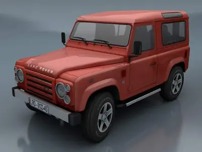 Land Rover Defender Low-poly 3D model