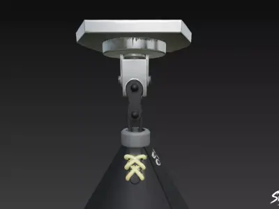 Black Speed Bag Low-poly 3D model