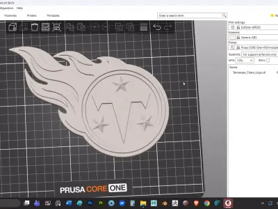 Tennessee Titans logo - Cinematic - 3D print 3D model