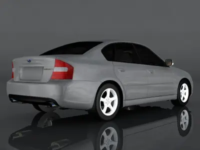 Subaru Legacy B4 Low-poly 3D model