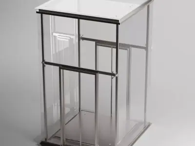 Glass Elevator 3D model