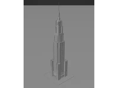 Art Deco Style Skyscraper 3D model