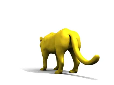 saber tooth tiger 3D model