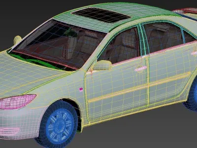 camry v30 Low-poly 3D model