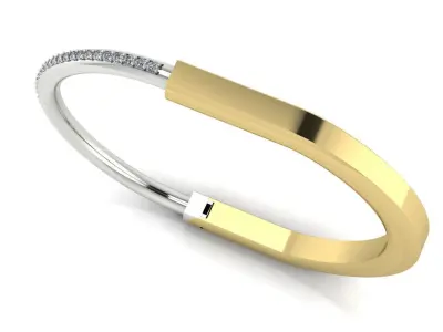 Lock Bracelet Size 18 3D print model