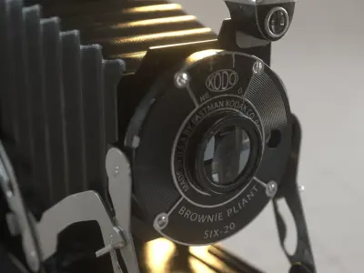Kodak Antique Folding Camera 3D model