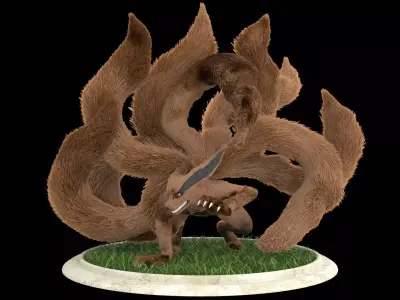 Kurama Nine Tails Naruto 3D model