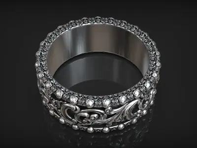 Memento Mori Baroque Skull Head Pattern Brutal Band 3D print model