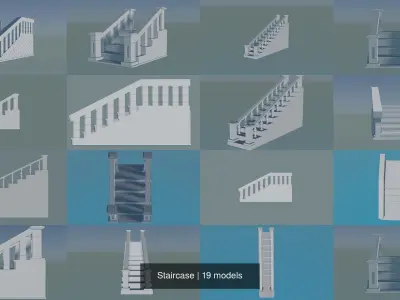 Staircase 3D Model Collection