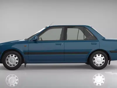 Mazda 323 Sedan 1990 3D model