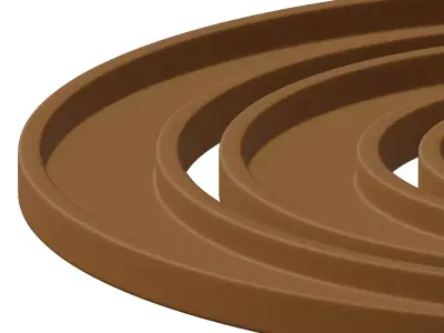 Plastic Spiral Racetrack Toy 3D model