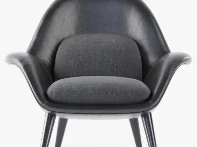 Fredericia Swoon armchair  3D model