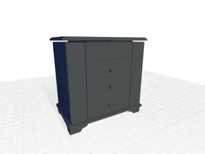 Wooden Jewelry Box 3D model