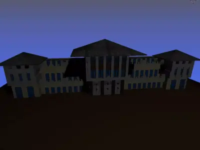 Low Poly Presidential palace of the Republic of Turkey  3D model