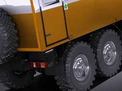 GAZ Ural Next 2015 Rotational Bus 3D model