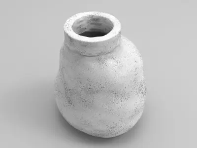 Ember Vase Low-poly 3D model