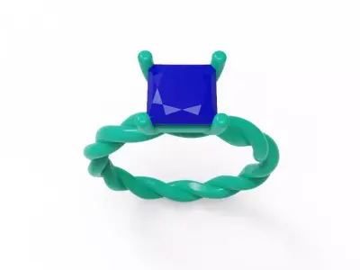 Twist ring 03 3D print model