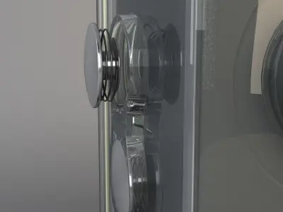 Action camera in a protective box Low-poly 3D model