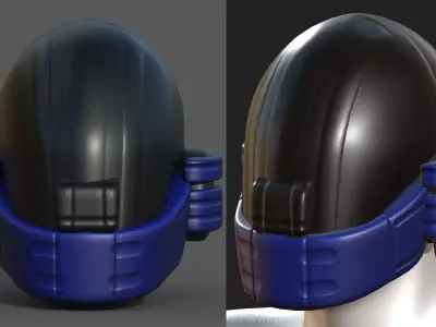 Helmet plastic mask protection Low-poly 3D model buy