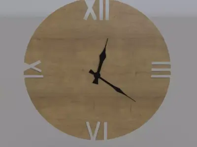 Wall Clock 3D model buy