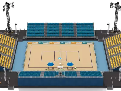Beach Volleyball Stadium 3D model