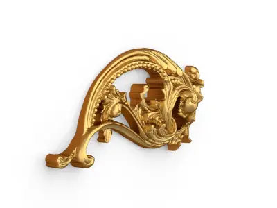 Classic decor ornament carved 14 3D model