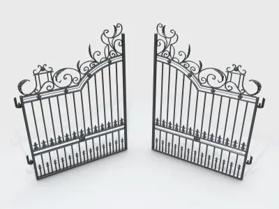 Ornate Decorative Gate 1 3D model