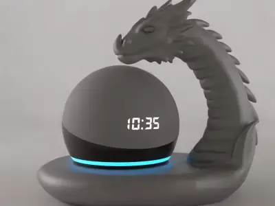 Dragon Organizer Echo Dot Holder and Stylish Decor 3D print model
