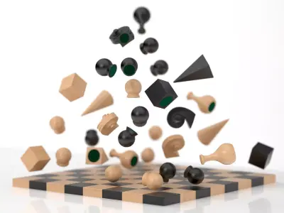 Man-Ray Chess 3D model