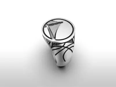 Golden State Warriors Ring NBA Championship 3D print model