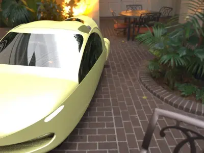 Terrafugia TF-X Flying Car Free 3D model