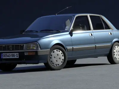 PEUGEOT 505 SX 1986 3D model