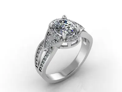 Mini Set Ring Pendant Earrings STL 3DM Womens Jewelry 3D print model