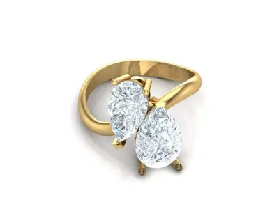 Solitare Women Diamond Ring 3D print model