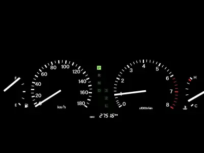 MeterModelofToyota20Celsior Lexus LS 400 Low-poly 3D model