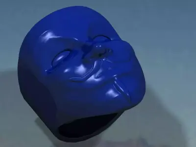 Anonymous ring 3D print model