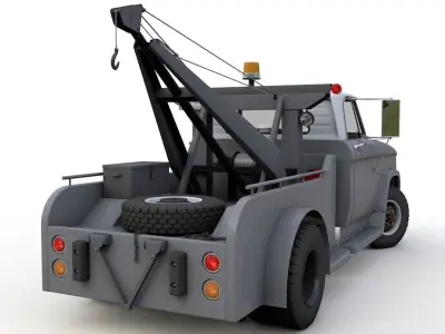 Dodge D300 Tow Truck 1964 3D model