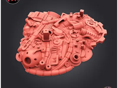 Mecanical Parts Debris 3D print model