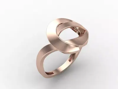 Plain Ring Women Ready STL 3DM Models Womens Rings 3D models 3D print model 34
