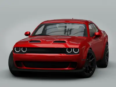  Dodge Challenger SRT Hellcat Widebody Redeye 2022 3D model