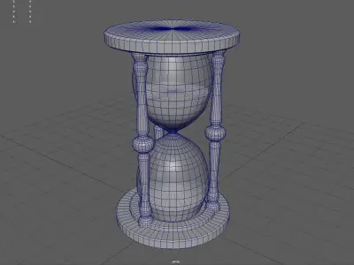 Hourglass Low-poly 3D model