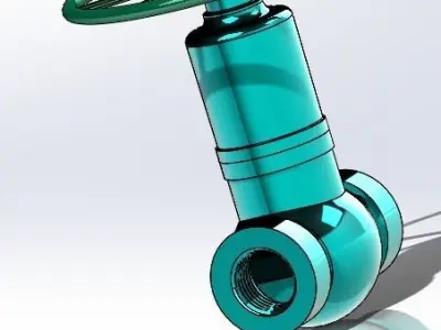 Stop valve  2 3D print model