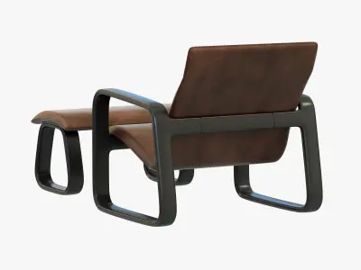 Baxter Nubi Chaise Longue 3D model