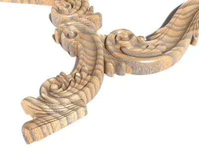 Frame-026 gold ornate frame 3D model