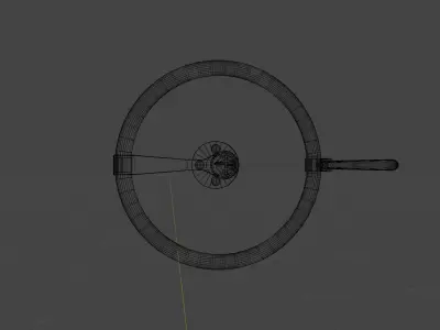 SMALL STEAMPUNK TURN-WHEEL - RogueFilmProductions Low-poly 3D model