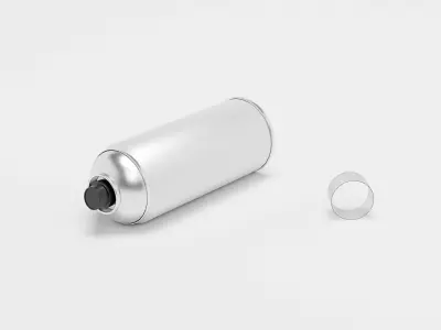 Spray colour can 3d models set Low-poly 3D model