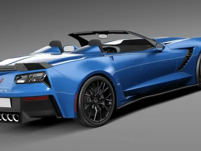 Chevrolet Corvette Z06 Convertible CG 2015 3D model